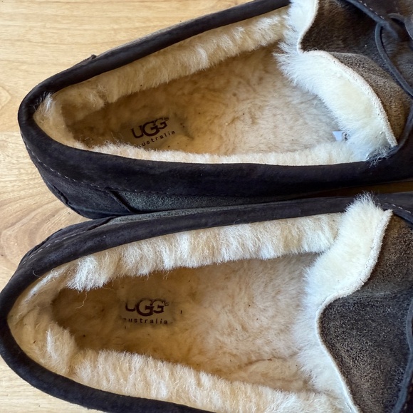 UGG BYRON BOMBER JACKET MOCCASIN SLIPPERS SN 1001545 LEATHER SHEEPSKIN MEN 15 - Picture 7 of 11